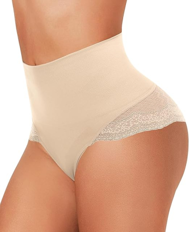 Lenjerie modelatoare - chiloti-modelatori-tanga-talie-inalta-control-abdomen-dantela-figninget