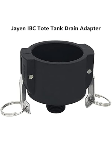 Adaptor de Scurgere pentru Rezervoare IBC 275/330 Galoane, Racord 2" Camlock la Furtun de Grădină [6]