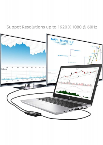 Adaptor USB 3.0 la Dual HDMI, pentru extindere imaginea monitorului, 60Hz - 49PT [6]