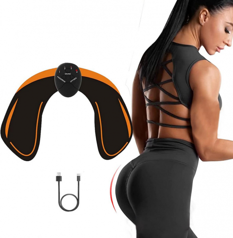 Sport & Travel - Aparat EMS pentru Tonifierea Feselor, ZFZZC, Dispozitiv Electrostimulare pentru Modelarea Soldurilor, Antrenament Fitness pentru Femei si Barbati