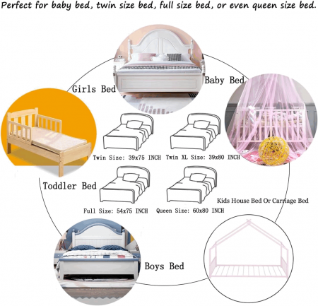Baldachin de pat roz pentru fete, Canopy [4]
