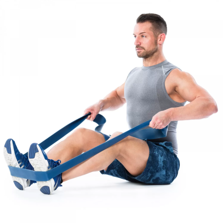 Banda de fitness Vitility, albastru, 120cmx15cm [1]