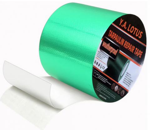 Casă, Grădină & Bricolaj - Bandă de Reparare pentru Prelate, 7,5M x 10CM, Autoadezivă, Impermeabilă, Ideală pentru Camioane, Copertine și Corturi, YA LOTUS, PE Verde