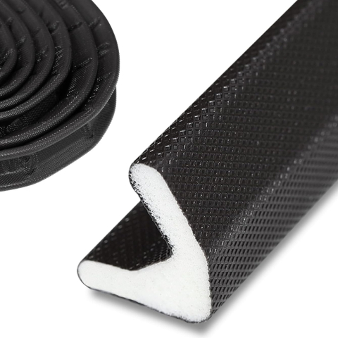 Casă, Grădină & Bricolaj - Banda etansare usa si fereastra V autoadeziva 6m x 17mm negru – izolatie termica si fonica