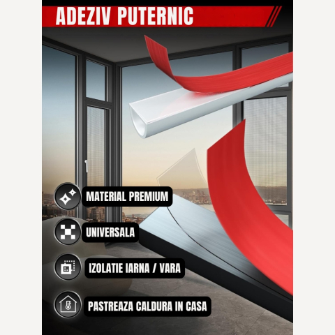 Banda etansare usi ferestre profil D silicon autoadeziv 6 m alba 9 x 6 mm [3]