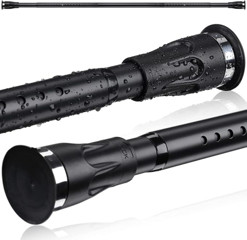 Casă, Grădină & Bricolaj - bara-perdea-dus-telescopica-neagra-105-151cm-fly-hawk