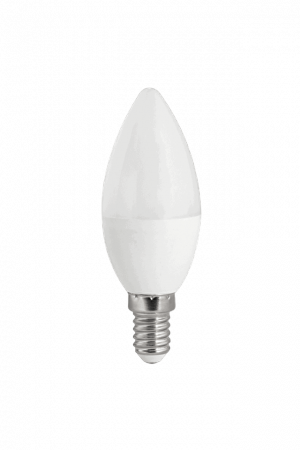 Lămpi, Becuri & Aplice - Bec LED, lumanare, 3 trepte reglabil 170-260 VAC, 6 W, E14, C37