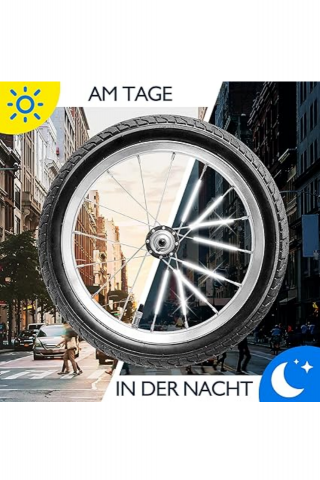Benzi reflectorizante pentru biciclete, 72 bucati, vizibilitate 360 de grade [1]
