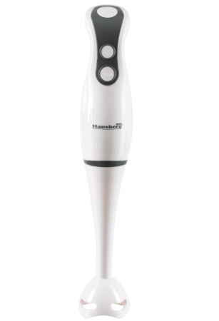 Electrocasnice - Blender de mana Hausberg HB-7671AB, 300 W, 1 viteza + turbo, Lama din inox, Alb