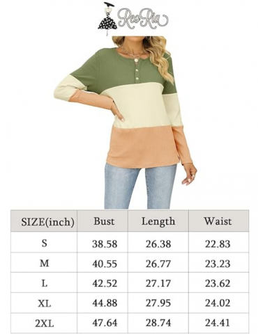 Bluza dama cu maneca lunga, model cu dungi contrastante si nasturi, stil casual, ReoRia, verde/caramiziu/alb [5]