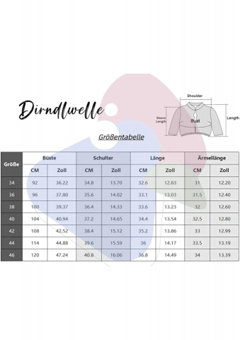 Bluză din Dantela, Dirndl Dirndlwelle, alb [2]