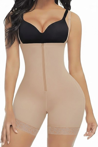 Femei - body-modelator-feelingirl-fermoar-control-360-bej