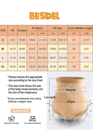 Body Shaper cu talie înaltă și control al abdomenului, Besdel, nude, marime S, M64J5 [1]