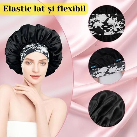 boneta-dormit-satin-set-2-bucati-elastice-cadou-negru-roz-coolon [3]