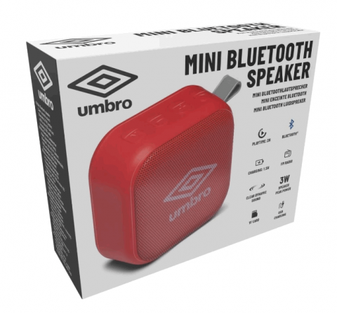 Boxă Portabilă Mini Umbro, Bluetooth, Cu Radio FM și Agățătoare, 3W, Baterie 400mAh [4]