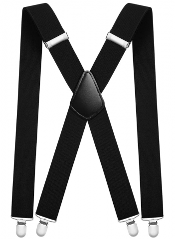 Accesorii barbati - Bretele Elastice latime 5 cm, Forma X, 4 Clipsuri Metalice Rezistente, Unisex