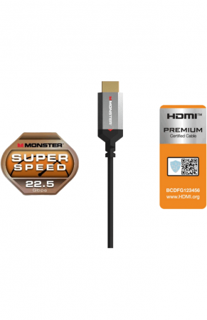 Cablu HDMI Monster UHD 4K HDR 22,5 GBPS, 1,8 metri [2]