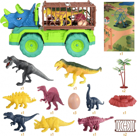 Camion de jucarie Triceratops, EPPO, Dimensiune 15 × 20 × 35 cm, Material ABS [1]