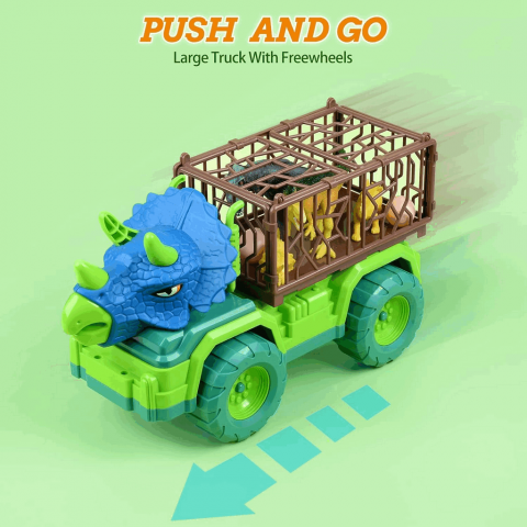 Camion de jucarie Triceratops, EPPO, Dimensiune 15 × 20 × 35 cm, Material ABS [2]