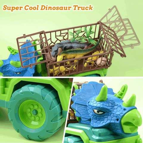 Camion de jucarie Triceratops, EPPO, Dimensiune 15 × 20 × 35 cm, Material ABS [4]