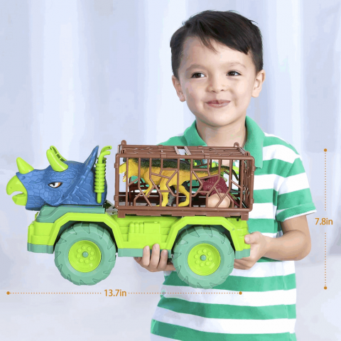 Camion de jucarie Triceratops, EPPO, Dimensiune 15 × 20 × 35 cm, Material ABS [3]