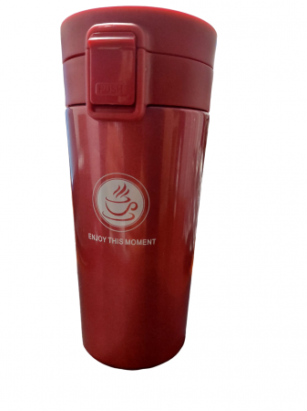 Sport & Travel - Cana Termos din otel inoxidabil, Local Makes A Comeback, Rosu, 380 ml