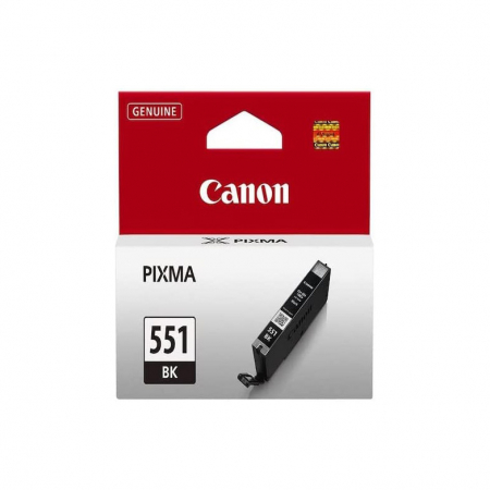 IT, PC & Periferice - Cartus Canon CLI-551BK, negru, 330 pagini, compatibil cu imprimantele Canon