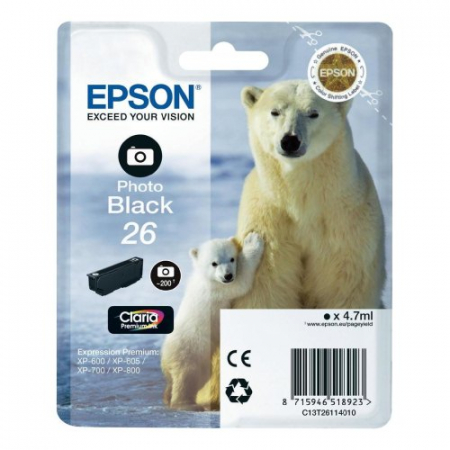 IT, PC & Periferice - Cartus EPSON 26 C13T26114010, Photo-Black