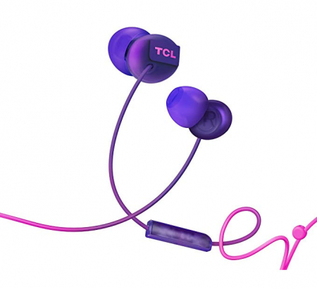 Huse, Folii & Accesorii Telefoane - Casti intraauriculare TCL SOCL300 cu microfon, culoare Sunrise Purple