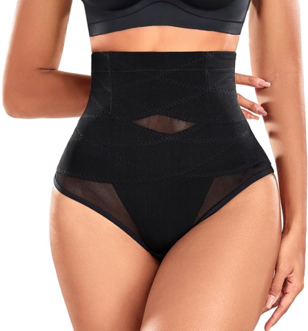 Femei - chilot-tanga-modelator-talie-inalta-yuson-girl-negru