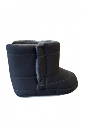 Îmbrăcăminte & Încălțăminte - Cizme impermeabile cu inchidere velcro pentru copii si bebelusi Sterntaler, Gri antracit, 19/20