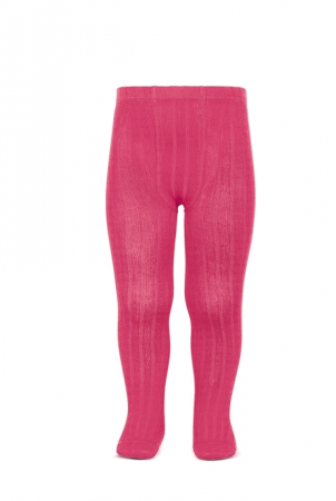 Îmbrăcăminte & Încălțăminte - Colanti cu nervuri din bumbac Ysabel Mora pentru copii 56982, Fucsia, 12 luni