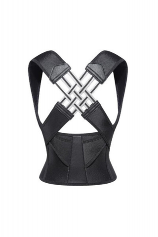 Sport & Travel - Corector de postura, unisex, marime 3XL, culoare negru - ADBR