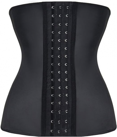 Corset Modelator ANGOOL TWINS FLAME, Waist Trainer din Latex pentru Talie Subțire, Negru, Mărimea 4XL, 91-97 cm [3]