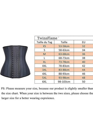 Corset Modelator ANGOOL TWINS FLAME, Waist Trainer pentru Talie Subțire, Negru [5]