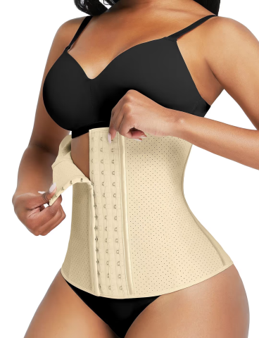 Lenjerie modelatoare - corset-modelator-feelingirl-latex-perforat-9-spire-otel