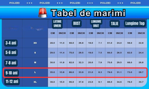 Costum de Politist, Fetite, 9-10 ani, cu Accesorii: Pistol, Toc, Fluier, Catuse, Legitimatie, Lumina Stop si Carnetel de Amenzi [1]