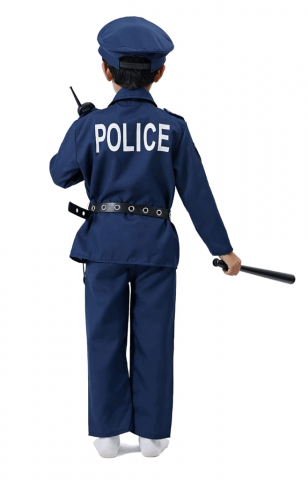 Costum de Polițist pentru Copii, Set de Joc de Rol pentru Halloween, Carnaval, Crăciun, ZUCOS, 3-4 ani, 100-110 cm, 336V [5]