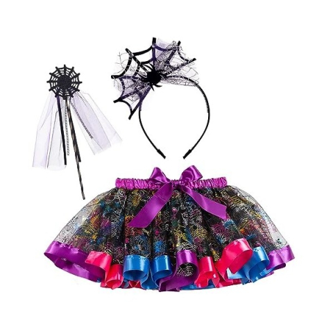 Costume Carnaval - costum-halloween-fete-fusta-tutu-paianjen-set-3-piese