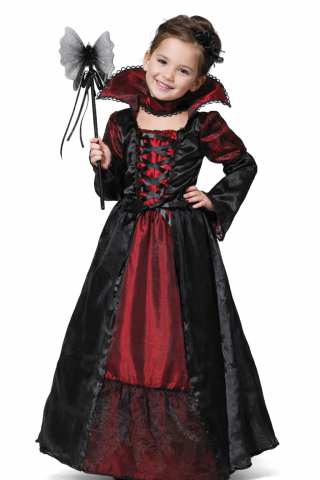 Costume Carnaval - costum-vampir-fete-rochie-halloween-gotic