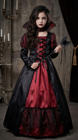 costum-vampir-fete-rochie-halloween-gotic [2]