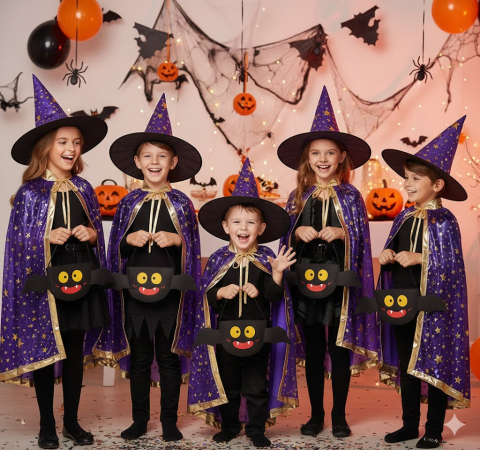 costum vrajitor copii costum magician copii costum halloween copii costum vrajitor albastru costum cosplay copii mantie vrajitor copii costum carnaval copii costum fantasy copii costum halloween cu palarie [8]