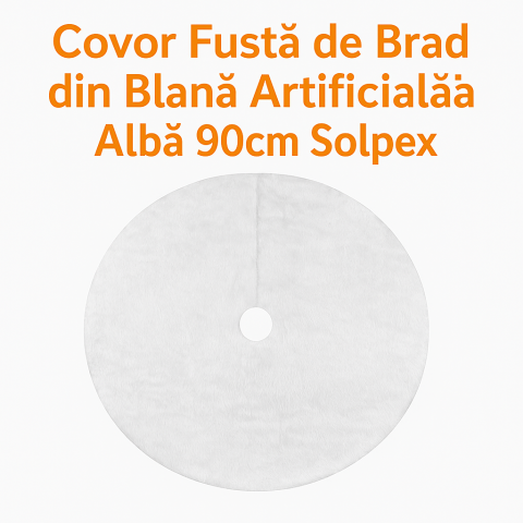 Covor-Fusta-Brad-Blana-Artificiala-Alba-90cm-Solpex [5]