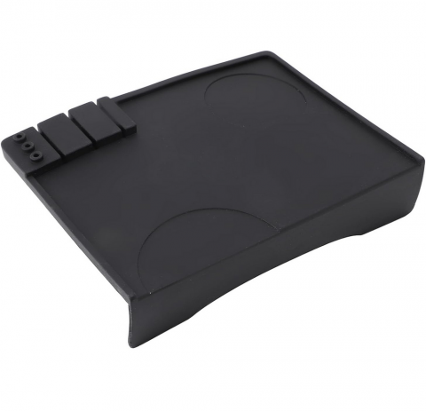 Casă, Grădină & Bricolaj - Covoraș pentru Presarea Cafelei, din Silicon Moale, Antiderapant, Negru, 19.5x14.5 cm