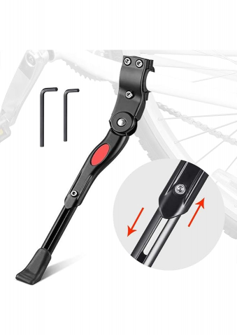 Sport & Travel - Cric Bicicletă Rainmae din Aluminiu Reglabil 34,5–40 cm, Compatibil cu Roți 20–29 Inch, Suport Lateral Antiderapant pentru MTB, Biciclete de Șosea, City Bike, E-Bike