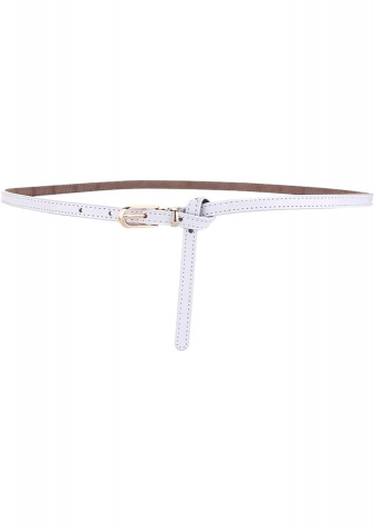 Îmbrăcăminte & Încălțăminte - Cureaua pentru femei, subțire, mărime 110 cm, culoare alb