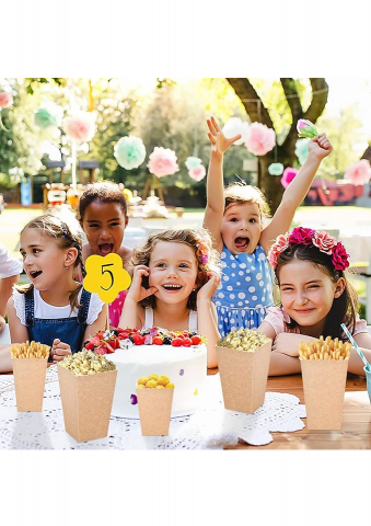 Cutii de popcorn din carton marime S (9 x 6.2 x 13.5) - GMRL [4]