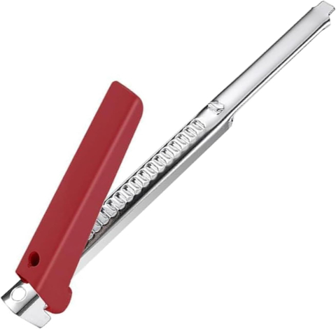 Deschizator Borcane si Sticle, Metalic, Rezistent si Reglabil, usor de folosit, rosu – ideal pentru seniori [4]