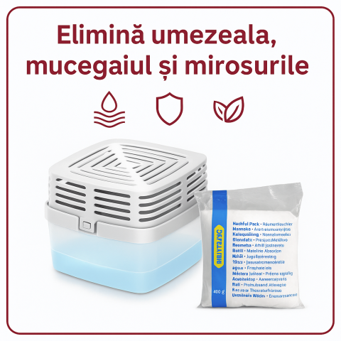 Menaj & Curățenie - Dezumidificator-Premium-450g-cu-Punga-Reumplere-Humydry