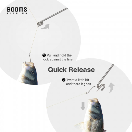 Dispozitiv pentru scoaterea rapida a carligele din gura pestilor, Booms Fishing R08, 25 cm, negru [2]